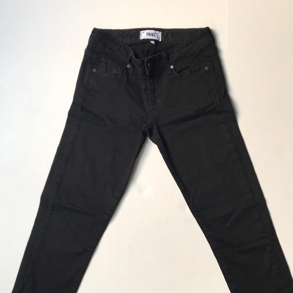 SOLD! PAIGE Skyline Ankle Peg Black Jeans